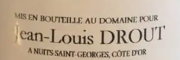 (image for) Jean Louis Drout - J.L.Aegerter LATRICIERES CHAMBERTIN 2011 (GL)